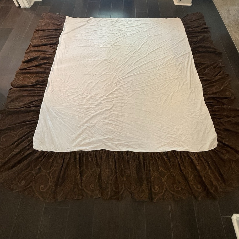 VTG Ralph Lauren Brianna Elizabeth Paisley King Bedskirt 15" Drop Equestrian - Picture 6 of 7